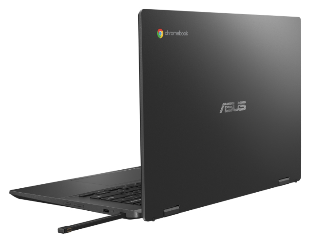 ASUS Chromebook CM14 Flip CL1402FM2A-EC0286 - Ordenador Portátil 14" Full HD (MediaTek Kompanio 520. 8GB RAM. 128GB eMMC. ARM Mali-G52 MC2. ChromeOS) Gris Gravidad - Teclado QWERTY español - detalle