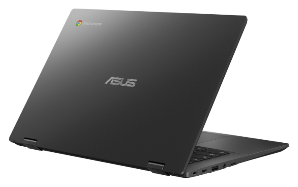 ASUS Chromebook CM14 Flip CL1402FM2A-EC0286 - Ordenador Portátil 14" Full HD (MediaTek Kompanio 520. 8GB RAM. 128GB eMMC. ARM Mali-G52 MC2. ChromeOS) Gris Gravidad - Teclado QWERTY español - detalle