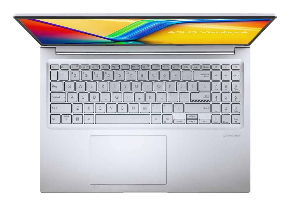 ASUS Vivobook 16 OLED D1605NAQ-SH165W - Ordenador Portátil " WUXGA (AMD Ryzen 5 150. 16GB RAM. 512GB SSD. Radeon 660M. Windows 11 Home) Plata Fría - Teclado QWERTY español - detalle