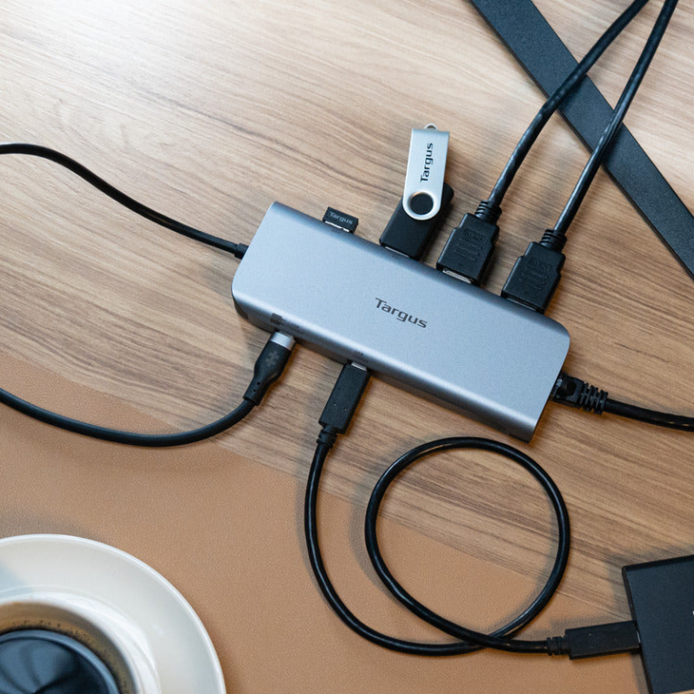 Targus DOCK427GL base para portátil y replicador de puertos Alámbrico USB 3.2 Gen 2 (3.1 Gen 2) Type-C Gris - detalle