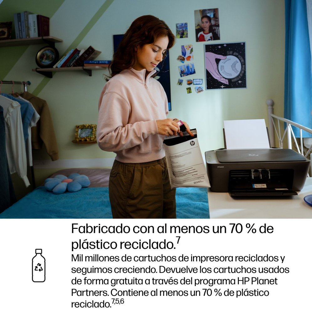 HP DeskJet 2910 Inalámbrico All-in-One Color Impresora - detalle