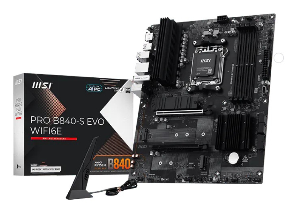 MSI Pro B840-S EVO WIFI6E AMD B840 Zócalo AM5 ATX - detalle