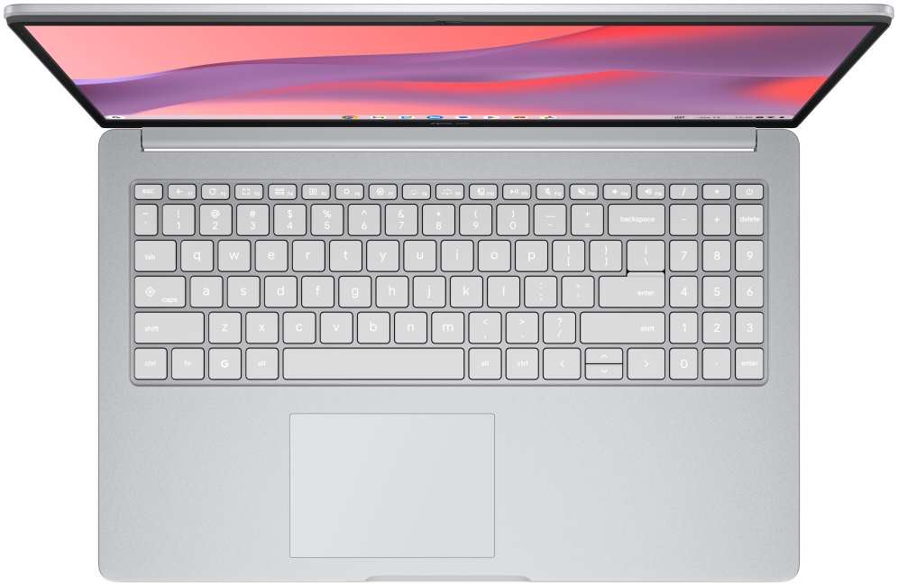 ASUS Chromebook CM1505CM4A-S70105 - Ordenador Portátil 15.6" Full HD (MediaTek Kompanio 540. 4GB RAM. 64GB eMMC. ARM Mali-G57 MC2. ChromeOS) Gris Puro - Teclado QWERTY español - detalle