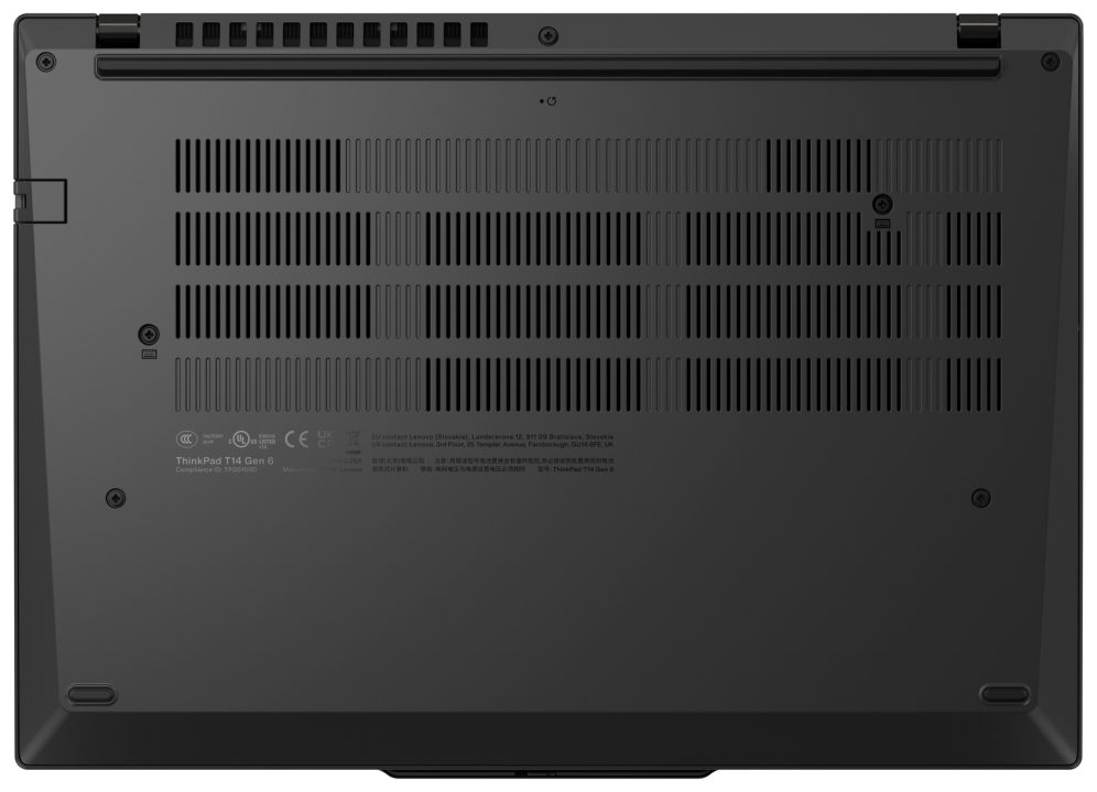 Lenovo ThinkPad T14 Gen 6 (Intel) Copilot+ PC Intel Core Ultra 7 258V Portátil 35.6 cm (14") WUXGA 32 GB LPDDR5x-SDRAM 1 TB SSD Wi-Fi 7 (802.11be) Windows 11 Pro Español Negro - detalle