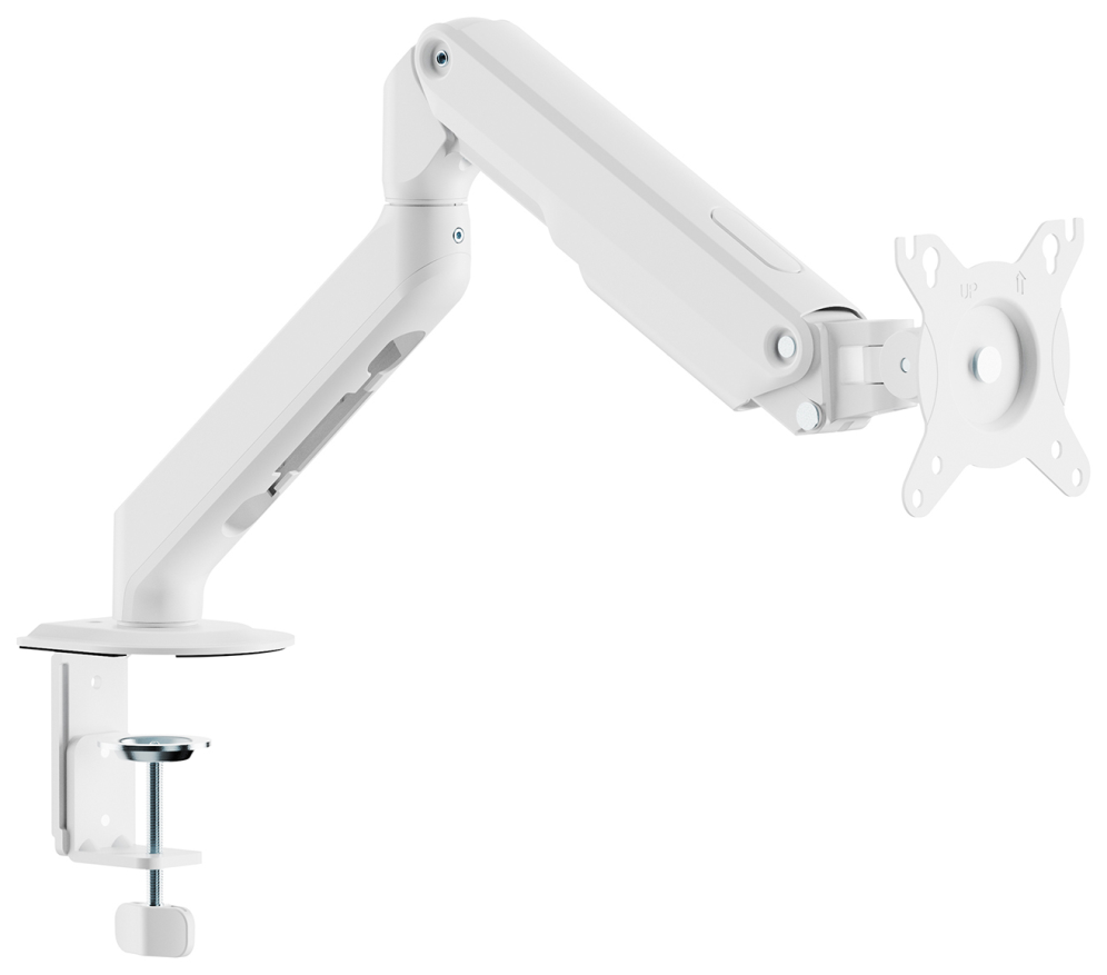 AISENS Soporte de Mesa Eco Contrapeso Giratorio e Inclinable para Monitor/TV 9kg (3 PIVOTES. 1 BRAZO) de 17-32. Blanco - detalle