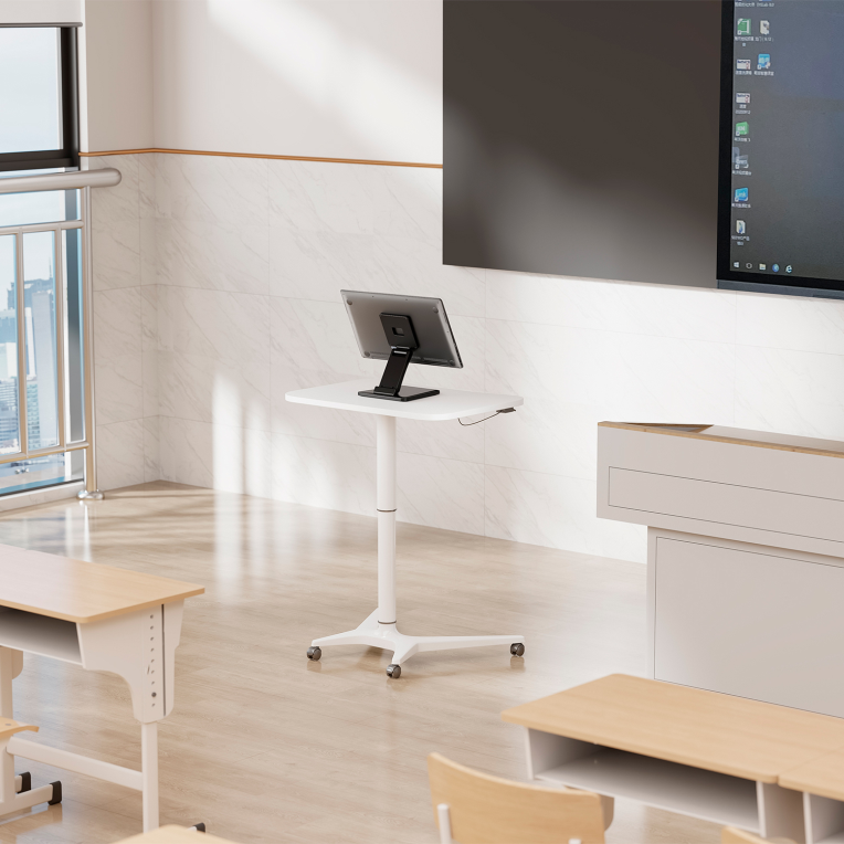 AISENS Soporte de Mesa Eco Inclinable para Monitor/POS 6.5kg de 10"-27". Negro - detalle