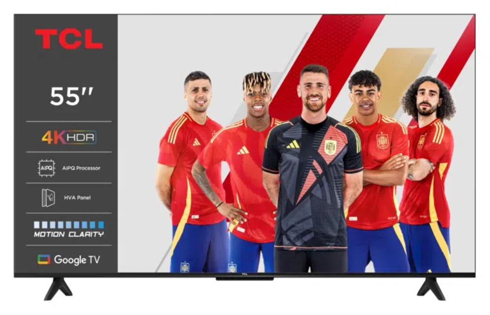 TCL P61 55P61K Televisor 139.7 cm (55") 4K Ultra HD Smart TV Wifi Aluminio 270 cd / m² - detalle