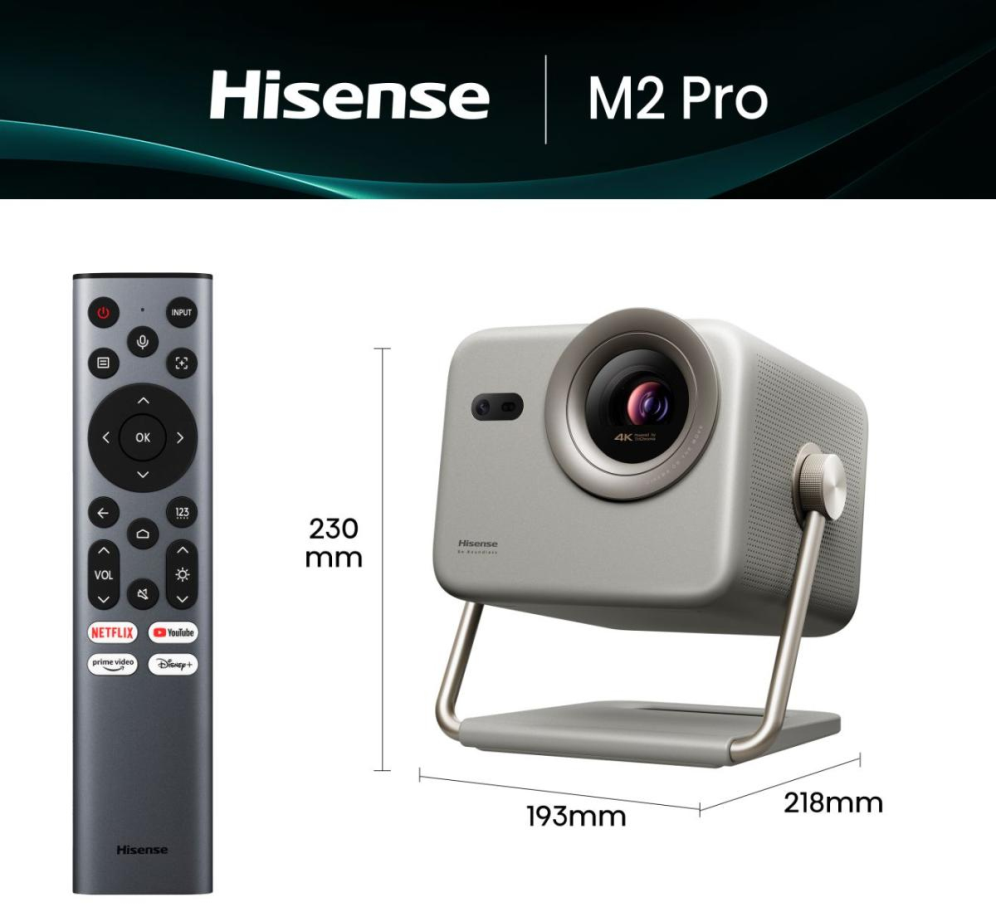 Hisense M2 Pro UHD 4K (3840x2160) 3D Gris - detalle