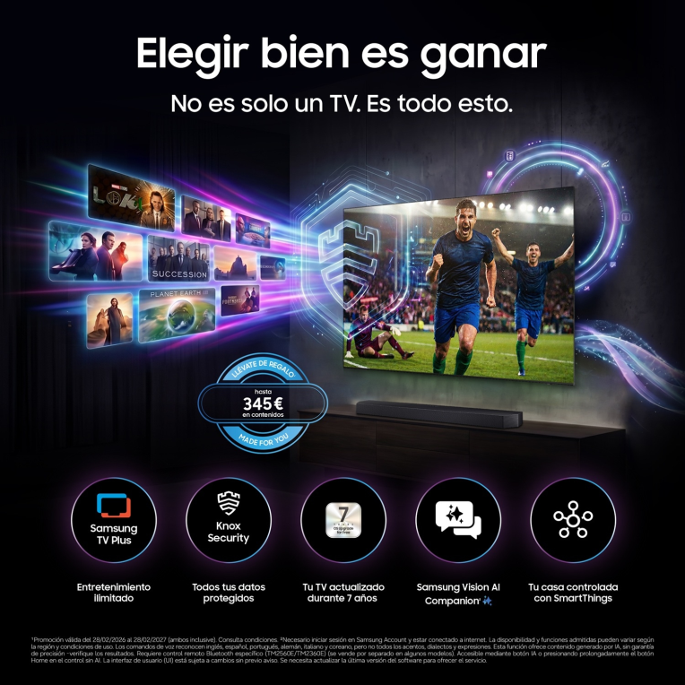 Samsung TV 55" 4K Micro RGB R85H Vision AI Smart TV (2026) - detalle