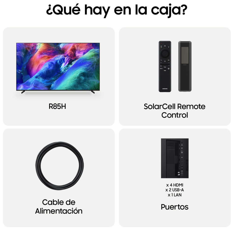 Samsung TV 55" 4K Micro RGB R85H Vision AI Smart TV (2026) - detalle