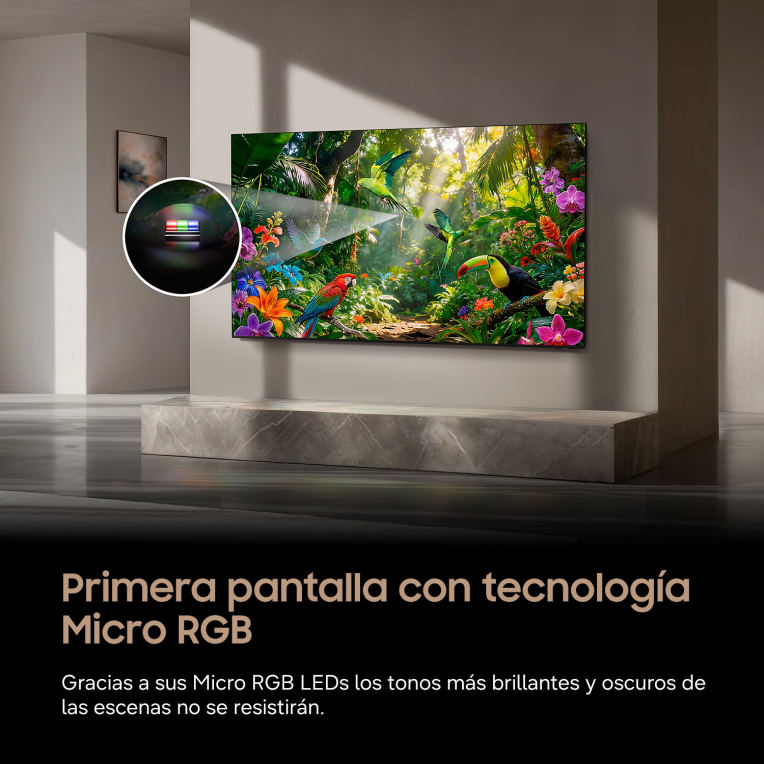 Samsung TV 55" 4K Micro RGB R85H Vision AI Smart TV (2026) - detalle