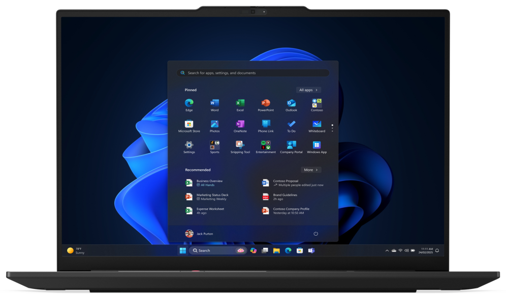Lenovo ThinkPad E16 Gen 3 (Intel) Copilot+ PC Intel Core Ultra 7 258V Portátil 40.6 cm (16") WUXGA 32 GB LPDDR5x-SDRAM 1 TB SSD Wi-Fi 6E (802.11ax) Windows 11 Pro Español Negro - detalle