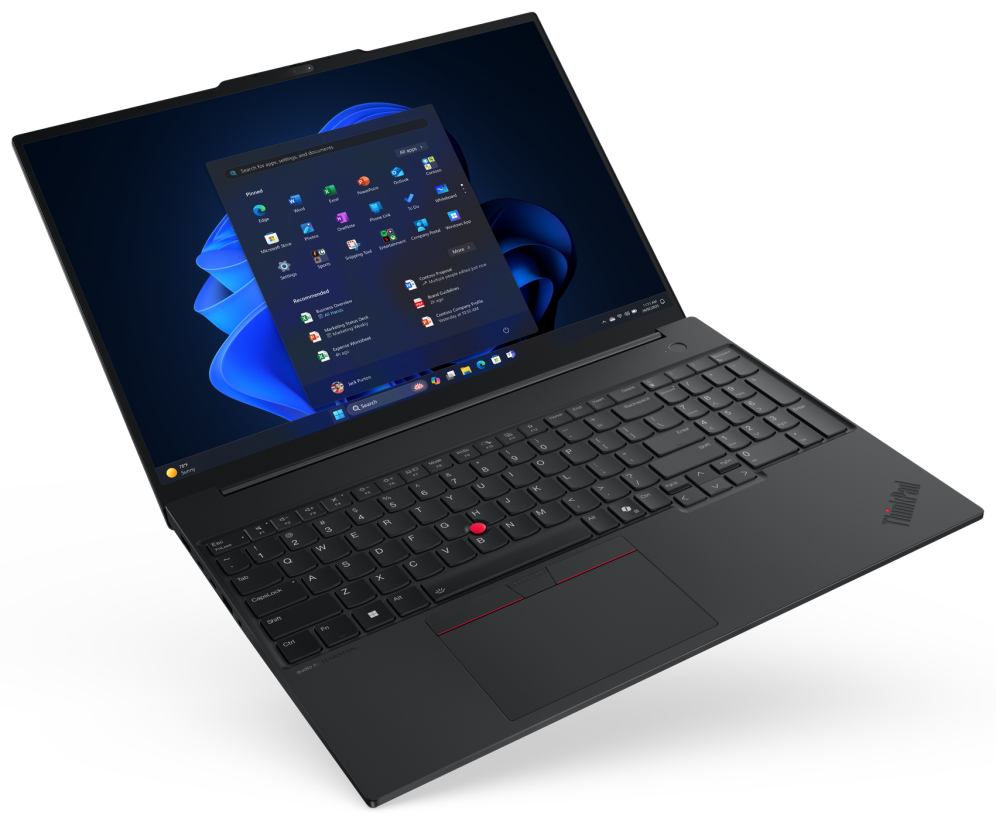Lenovo ThinkPad E16 Gen 3 (Intel) Copilot+ PC Intel Core Ultra 7 258V Portátil 40.6 cm (16") WUXGA 32 GB LPDDR5x-SDRAM 1 TB SSD Wi-Fi 6E (802.11ax) Windows 11 Pro Español Negro - detalle