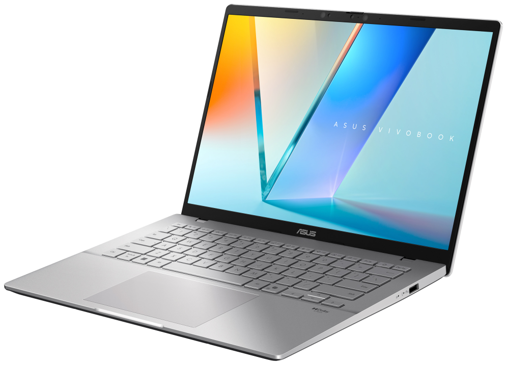ASUS Vivobook S14 OLED M3407GA-SF010 Copilot+ PC - Ordenador Portátil 14" WUXGA (AMD Ryzen AI 7 445. 16GB RAM. 512GB SSD. Radeon 840M. Sin Sistema Operativo) Plata Fría - Teclado QWERTY español - detalle