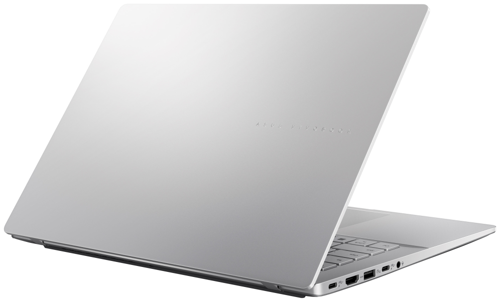 ASUS Vivobook S14 OLED M3407GA-SF010 Copilot+ PC - Ordenador Portátil 14" WUXGA (AMD Ryzen AI 7 445. 16GB RAM. 512GB SSD. Radeon 840M. Sin Sistema Operativo) Plata Fría - Teclado QWERTY español - detalle