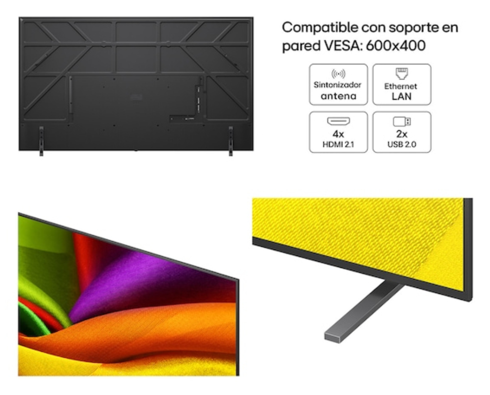 LG NANO 4K UHD AI 98NU900B6LB 2.49 m (98") 4K Ultra HD Smart TV Wifi Negro - detalle