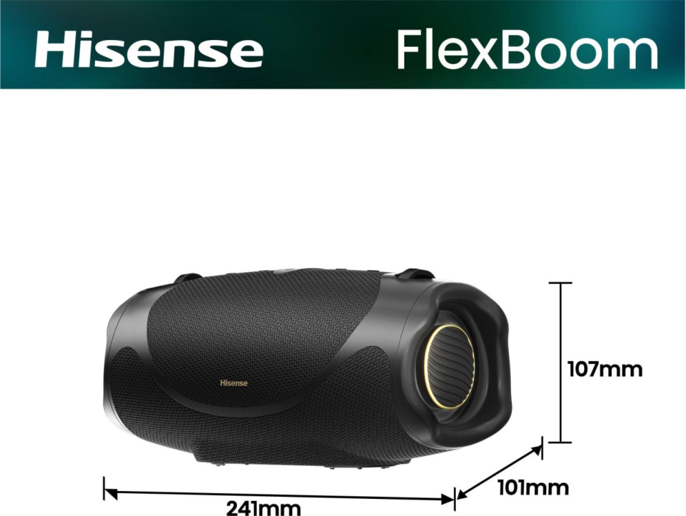 Hisense 20019368 altavoz portátil o de fiesta Altavoz portátil estéreo Negro 80 W - detalle