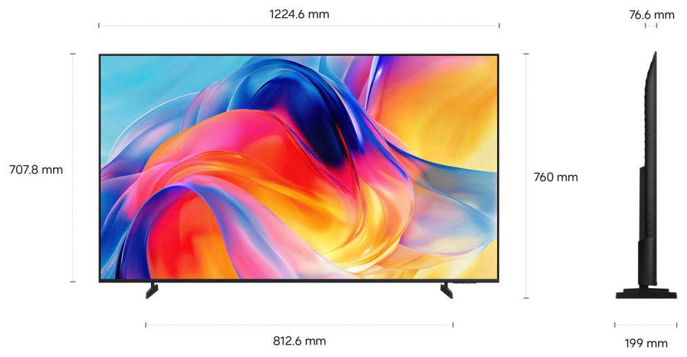 Samsung TU55M70HAUXXC Televisor 139.7 cm (55") 4K Ultra HD Smart TV Wifi Negro - detalle