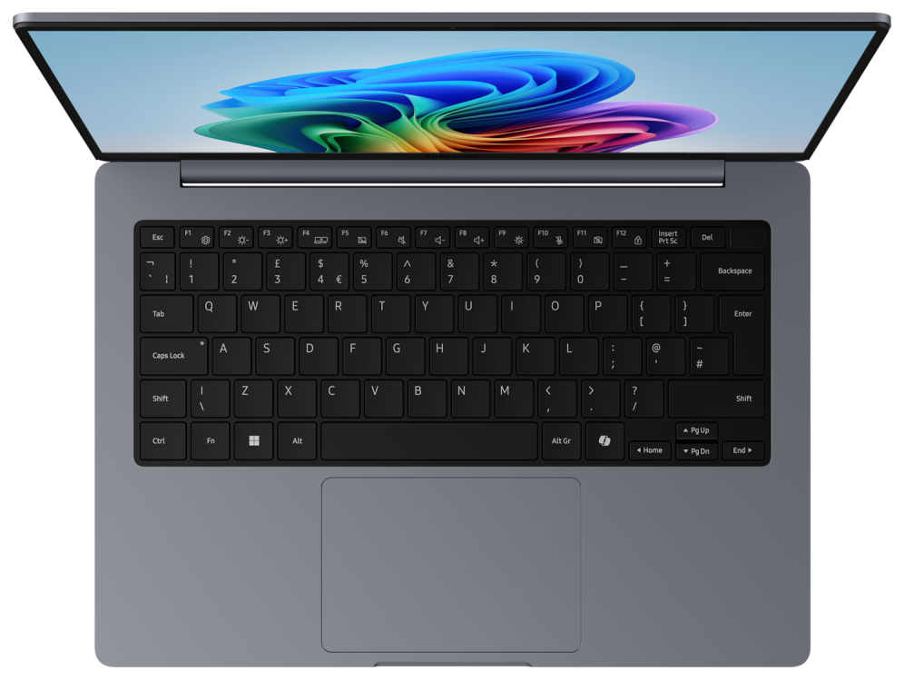 Samsung Galaxy Book6 Copilot+ PC Intel Core Ultra 7 355 Portátil 35.6 cm (14") WUXGA 16 GB LPDDR5x-SDRAM 512 GB SSD Wi-Fi 6E (802.11ax) Windows 11 Pro Gris Italiano - detalle