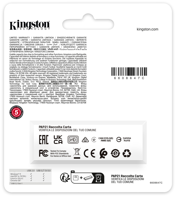 Kingston Technology DataTraveler 128GB Portátil USB 3.2 Gen 1 Exodia Negro + Azul - detalle