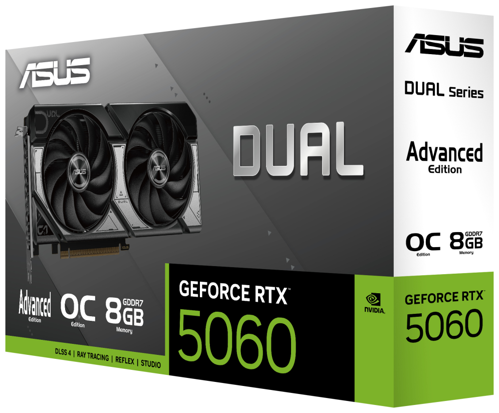 ASUS Dual -RTX5060-O8G-A NVIDIA GeForce RTX 5060 8 GB GDDR7 - detalle
