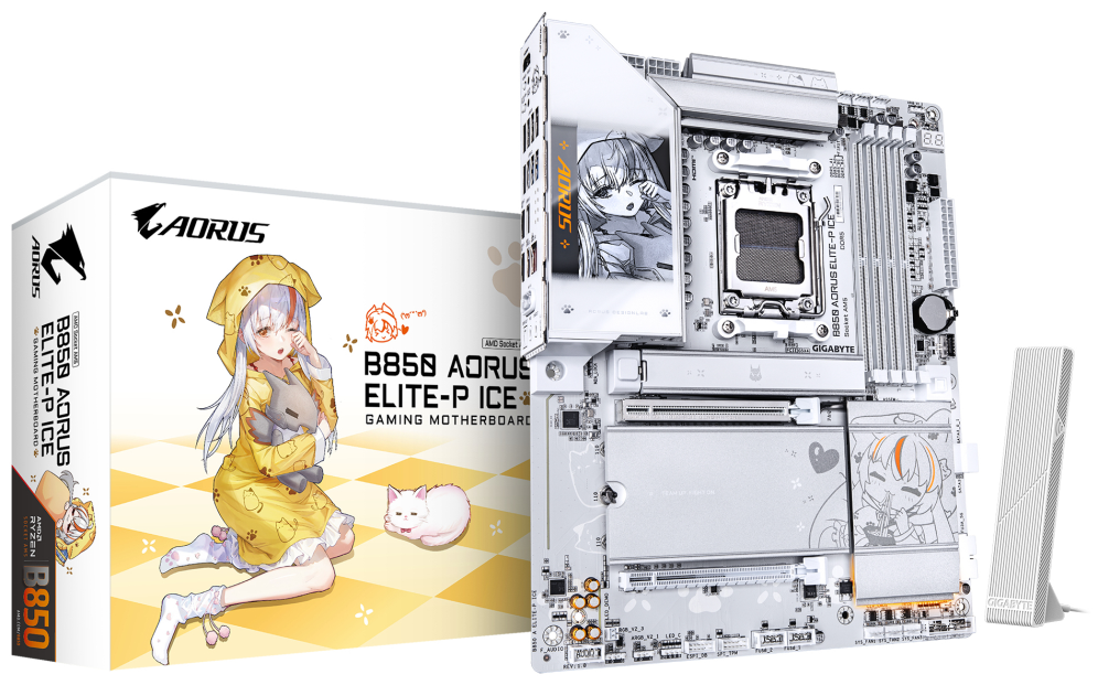 GIGABYTE B850 AORUS ELITE-P ICE Placa Base - detalle