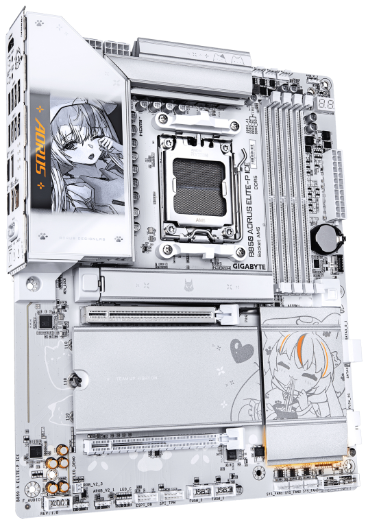 GIGABYTE B850 AORUS ELITE-P ICE Placa Base - detalle