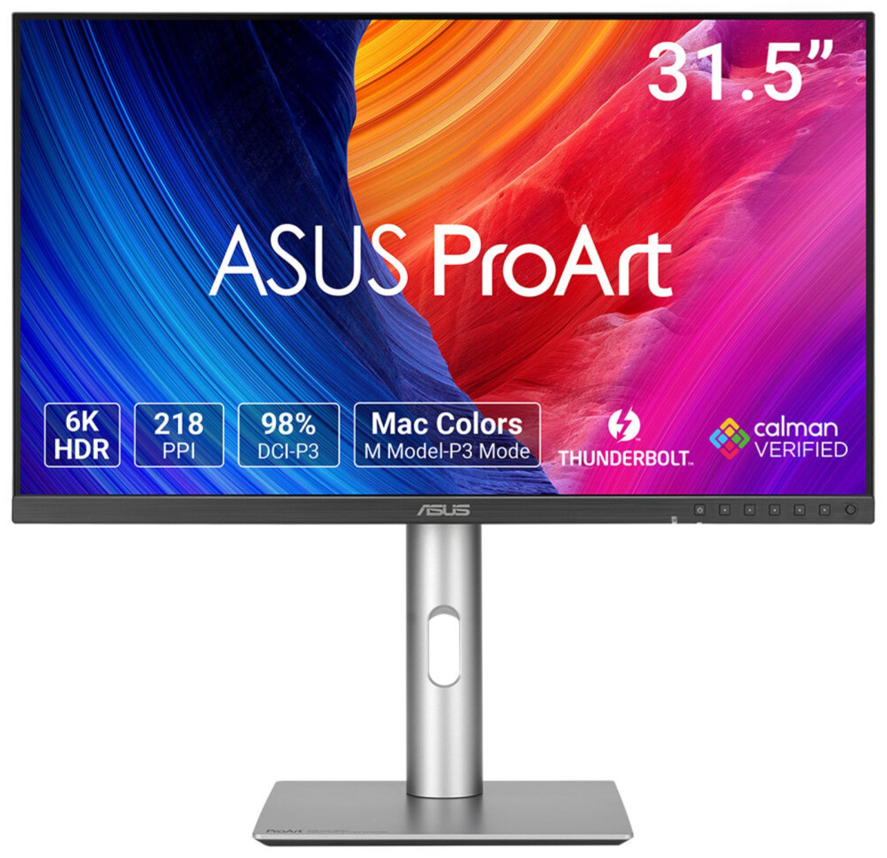 ASUS ProArt PA32QCV pantalla para PC 80 cm (31.5") 6016 x 3384 Pixeles 6K Ultra HD LCD Plata - detalle