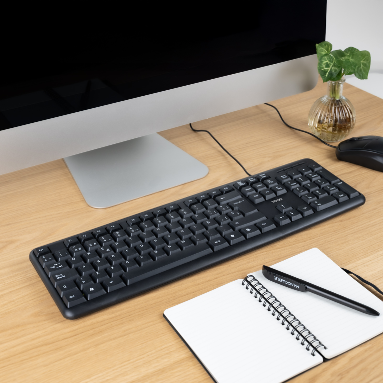 TooQ Teclado USB. 104 teclas. Negro - detalle