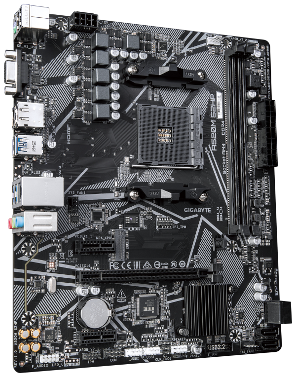 GIGABYTE A520M S2HP Placa Base - detalle