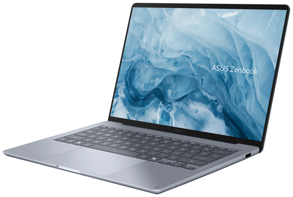 ASUS Zenbook 14 OLED UX3480AA-SU535W - Ordenador Portátil " WQXGA+ 120Hz (Intel Core Ultra 7 355. 24GB RAM. 512GB SSD. Graphics. Windows 11 Home) Azul ártico - Teclado QWERTY español - detalle