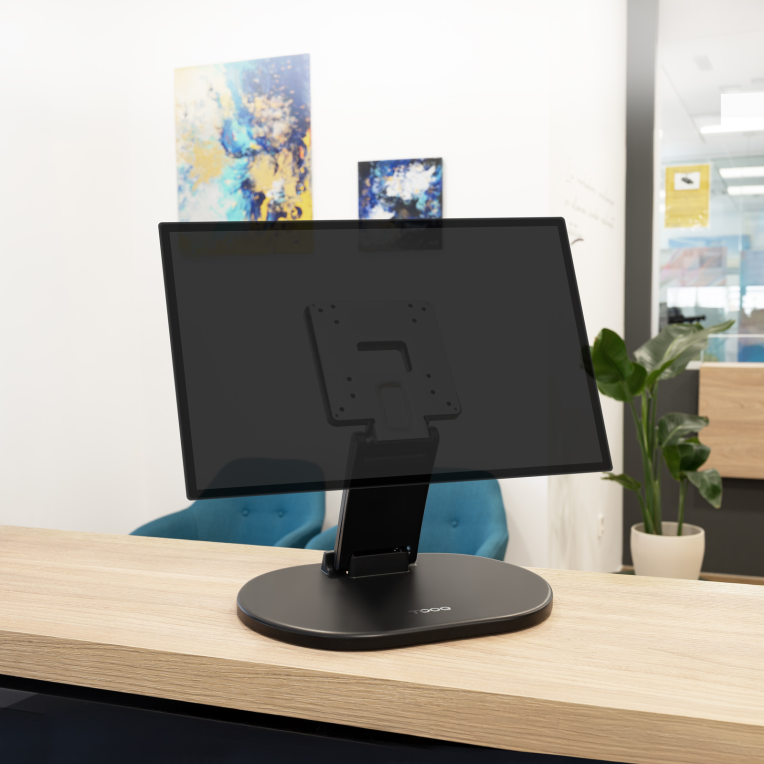 TooQ Soporte de mesa/pared para pantallas de 17”-27”. Negro - detalle