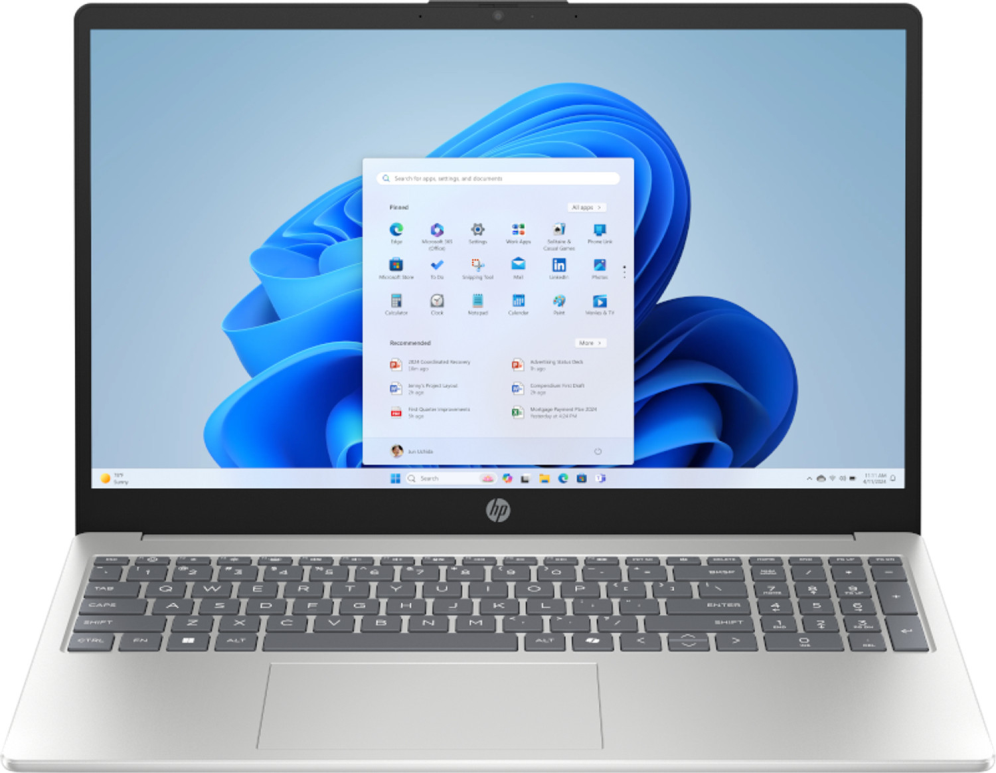 HP Laptop 15-fc1001nsx AMD Ryzen™ 5 7520U Portátil 39.6 cm (15.6") Full HD 16 GB LPDDR5-SDRAM 512 GB SSD Wi-Fi 6 (802.11ax) Windows 11 Home Plata - detalle
