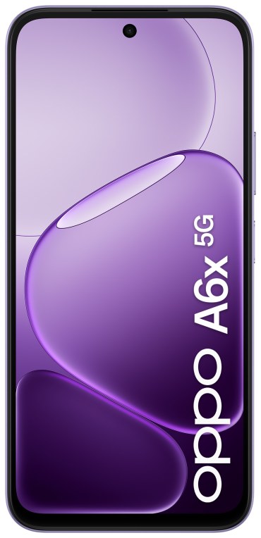 OPPO A6x 5G 17.1 cm (6.75") SIM doble Android 15 USB Tipo C 6 GB 256 GB 6100 mAh Violeta - detalle