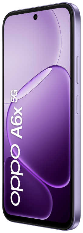 OPPO A6x 5G 17.1 cm (6.75") SIM doble Android 15 USB Tipo C 6 GB 256 GB 6100 mAh Violeta - detalle