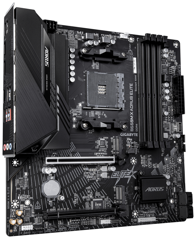 GIGABYTE B550M X AORUS ELITE Placa Base - detalle