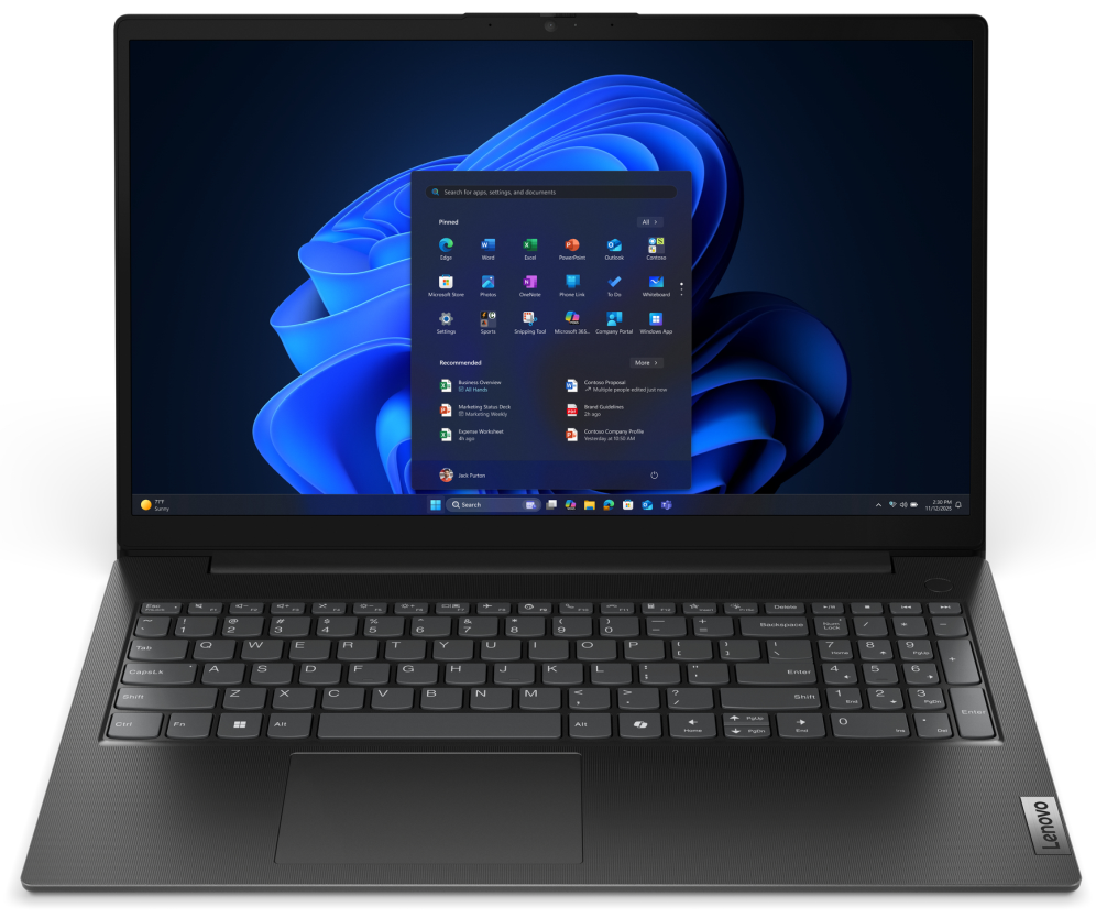 Lenovo V15 G6 ARP AMD Ryzen™ 5 150 Portátil 39.6 cm (15.6") Full HD 16 GB DDR5-SDRAM 512 GB SSD Wi-Fi 6 (802.11ax) Negro Español - detalle
