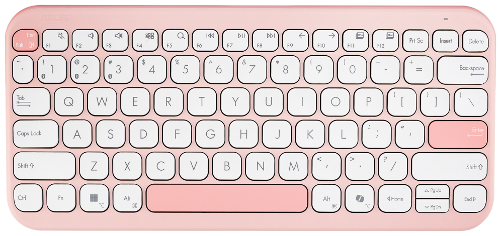 ASUS Marshmallow Keyboard KW100 teclado Hogar Bluetooth QWERTY Rosa - detalle
