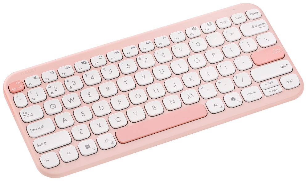 ASUS Marshmallow Keyboard KW100 teclado Hogar Bluetooth QWERTY Rosa - detalle