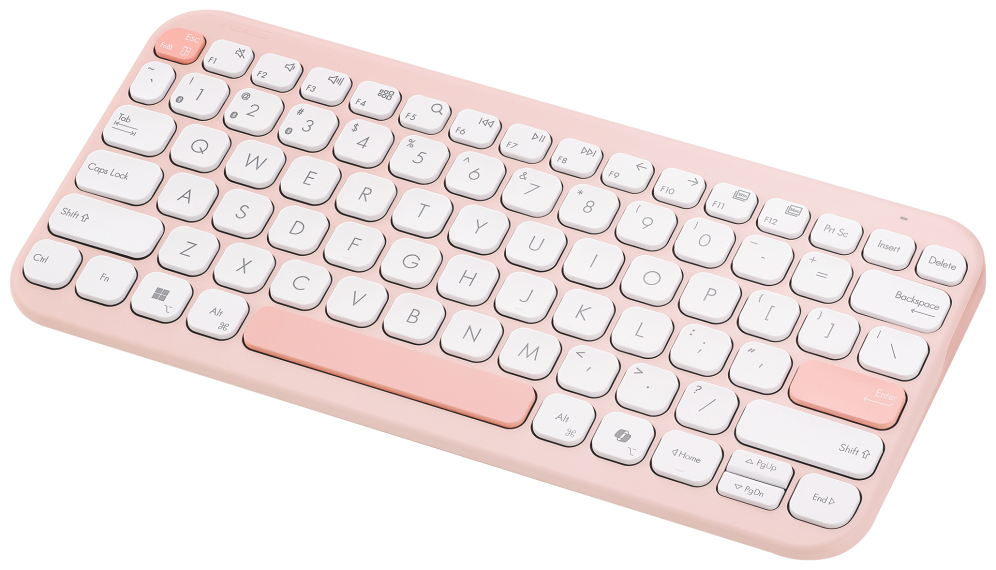 ASUS Marshmallow Keyboard KW100 teclado Hogar Bluetooth QWERTY Rosa - detalle