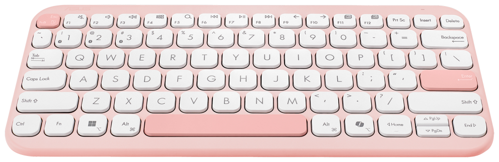 ASUS Marshmallow Keyboard KW100 teclado Hogar Bluetooth QWERTY Rosa - detalle