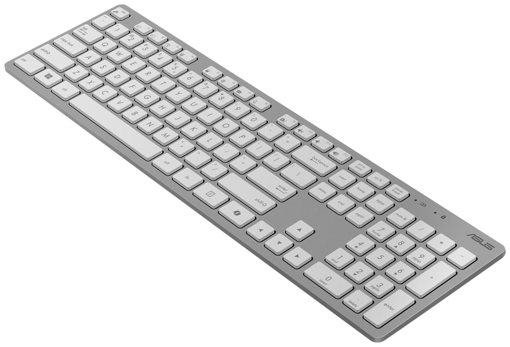 ASUS W5000 teclado Ratón incluido Oficina RF inalámbrico QWERTY Español Blanco - detalle
