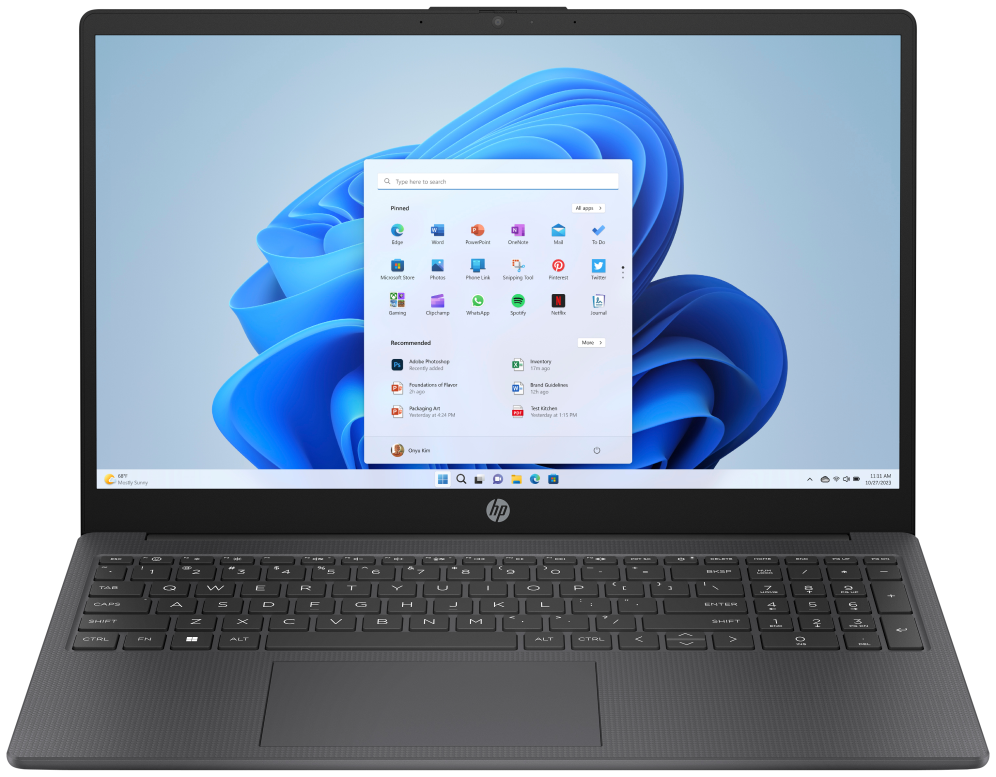HP 15-fd1002nsx Intel® Core™ i7 150U Portátil 39.6 cm (15.6") Full HD 16 GB DDR4-SDRAM 512 GB SSD Wi-Fi 6 (802.11ax) Windows 11 Home Plata - detalle