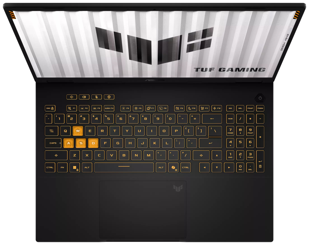 ASUS TUF Gaming TUF610UH-TU119 - Ordenador Portátil Gaming de 16" WUXGA 144Hz (AMD Ryzen 7 217. 16GB RAM. 512GB SSD. NVIDIA RTX 5050 8GB. Sin Sistema Operativo) Negro - Teclado QWERTY español - detalle