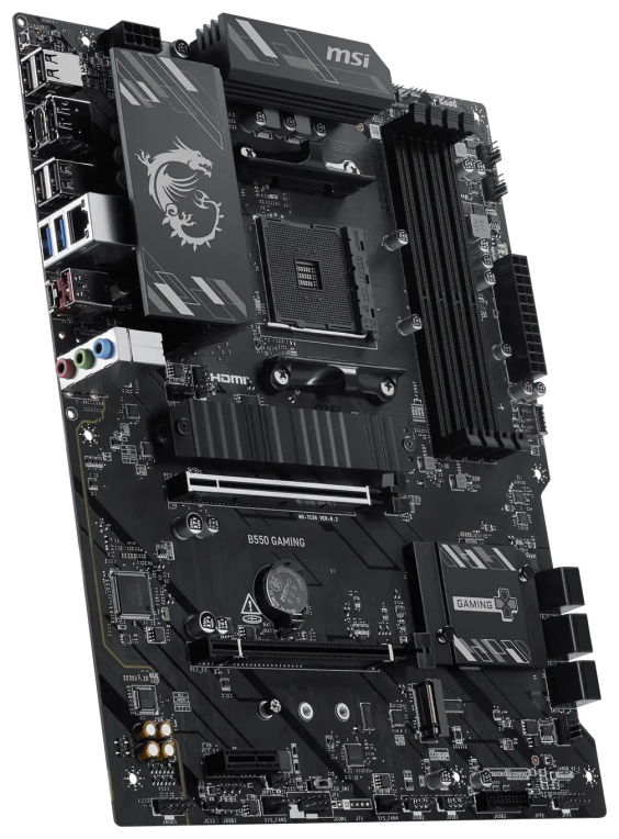 MSI B550 GAMING placa base AMD B550 Zócalo AM4 ATX - detalle