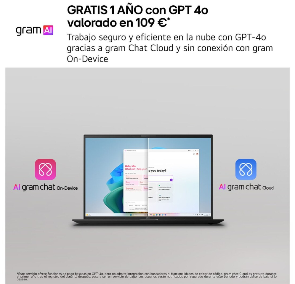 LG Gram 14ZB90S-G.AX55BN ordenador portatil Intel Core Ultra 5 115U Portátil 35.6 cm (14") WUXGA 16 GB LPDDR5x-SDRAM 512 GB SSD Wi-Fi 6E (802.11ax) Windows 11 Home Negro - detalle