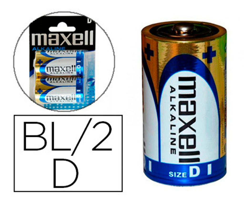MAXELL LR20 D 1.5V / PILAS ALCALINAS - detalle