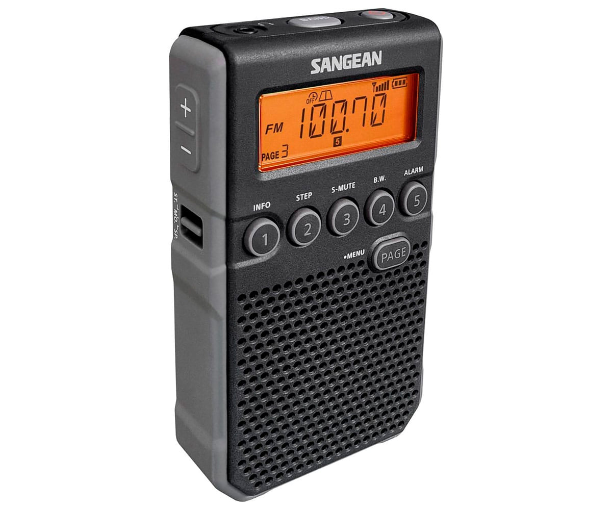 SANGEAN DT-800 BLACK / RADIO DESPERTADOR PORTÁTIL - detalle