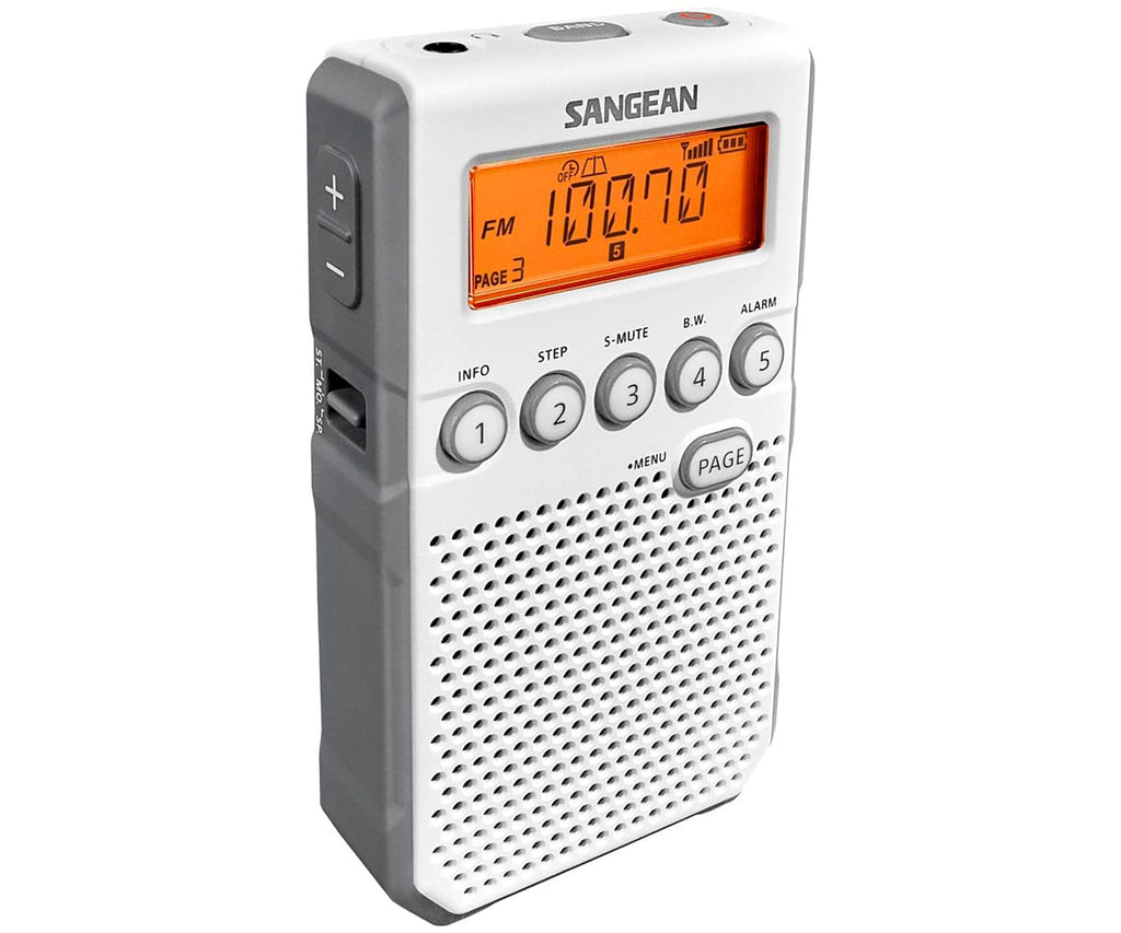 SANGEAN DT-800 BLANCO / RADIO DESPERTADOR PORTÁTIL - detalle