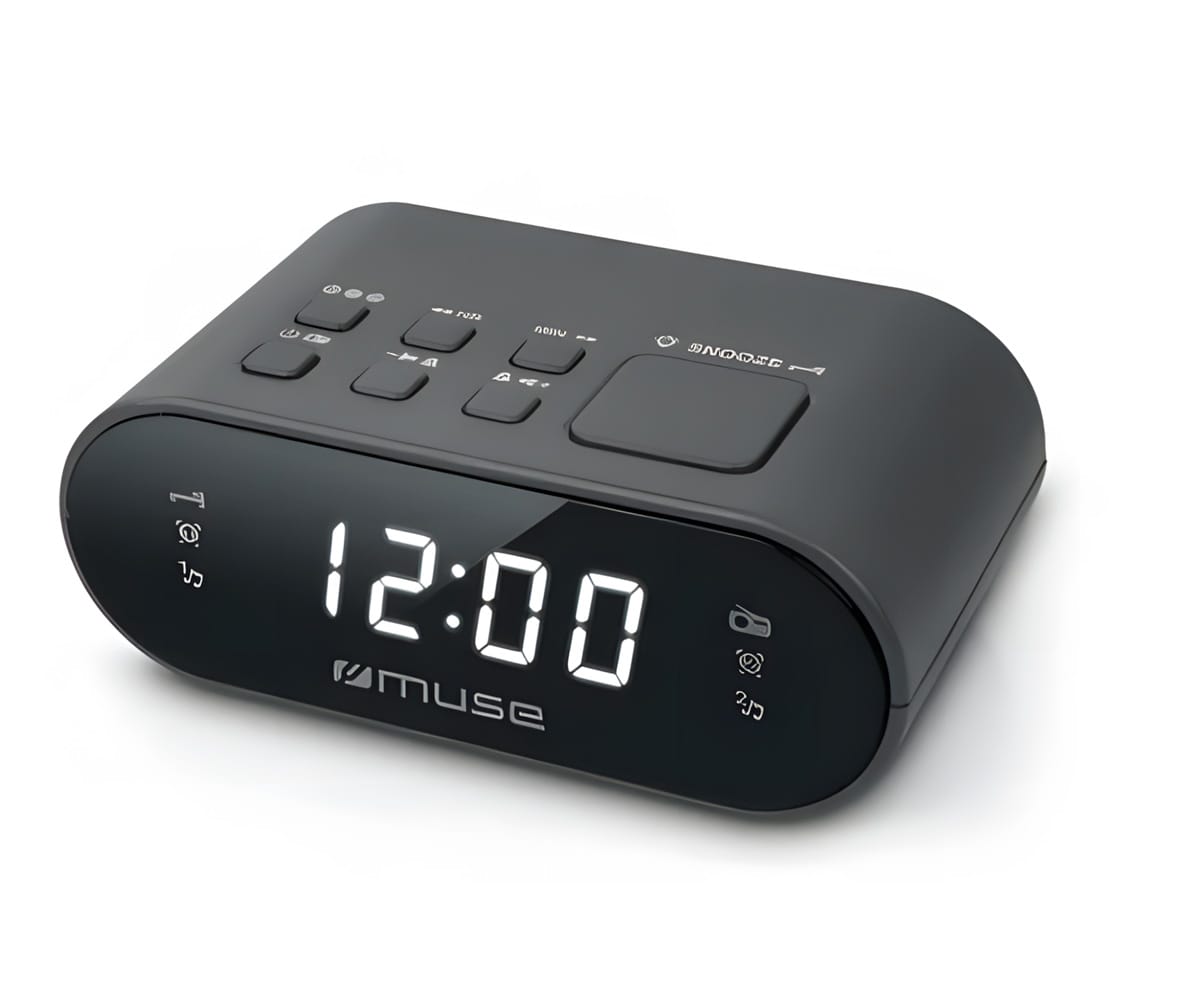 MUSE M-10 CR NEGRO / RADIORELOJ DESPERTADOR DIGITAL